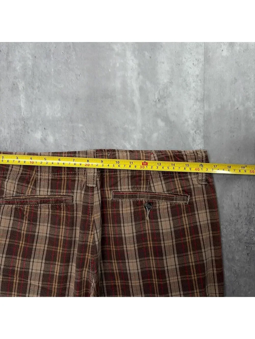Y2K Brown Mossimo Grunge Gothic Plaid Baggy Skater Shorts